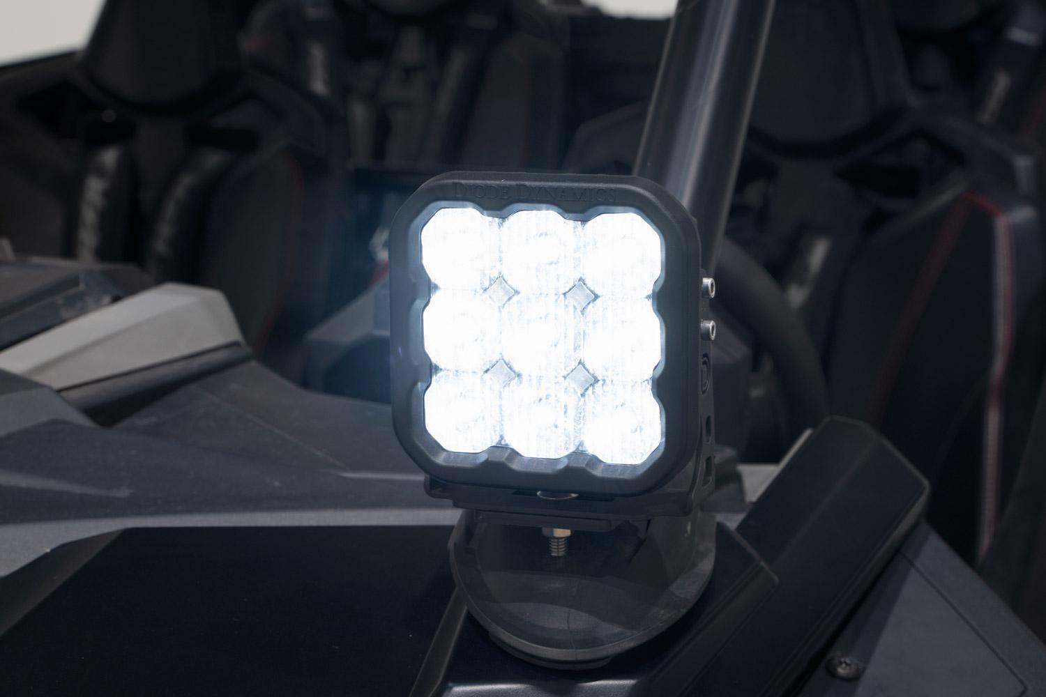 Diode Dynamics 20-Present Polaris RZR A-Pillar LED Pod Kit, SS3 Pro Yellow Combo - DD7638