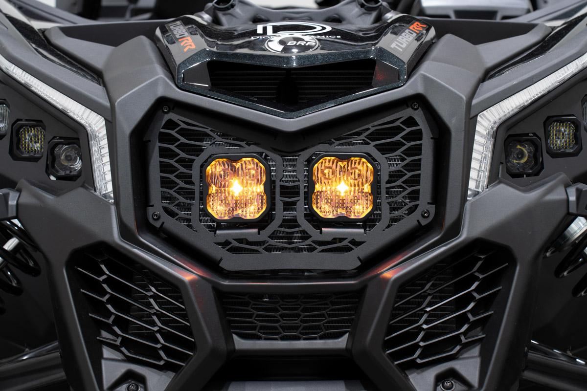 Diode Dynamics Stage Series LED Grille Kit for 2017-2024 Can-Am Maverick X3 Pro Yellow Combo - DD7883