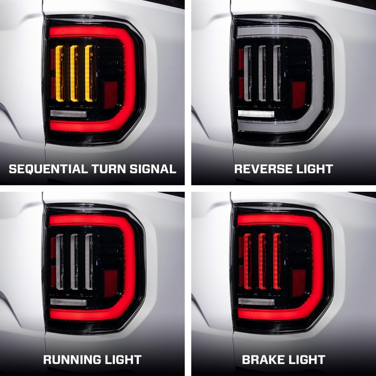 Form Lighting 2022-2024 Ford Maverick LED Tail Lights Smoked (pair) - FL0096