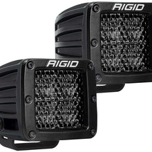 RIGID Industries Rigid D-Series Pro Midnight Edition, Spot Diffused, Surface Mount, Pair - 202513BLK