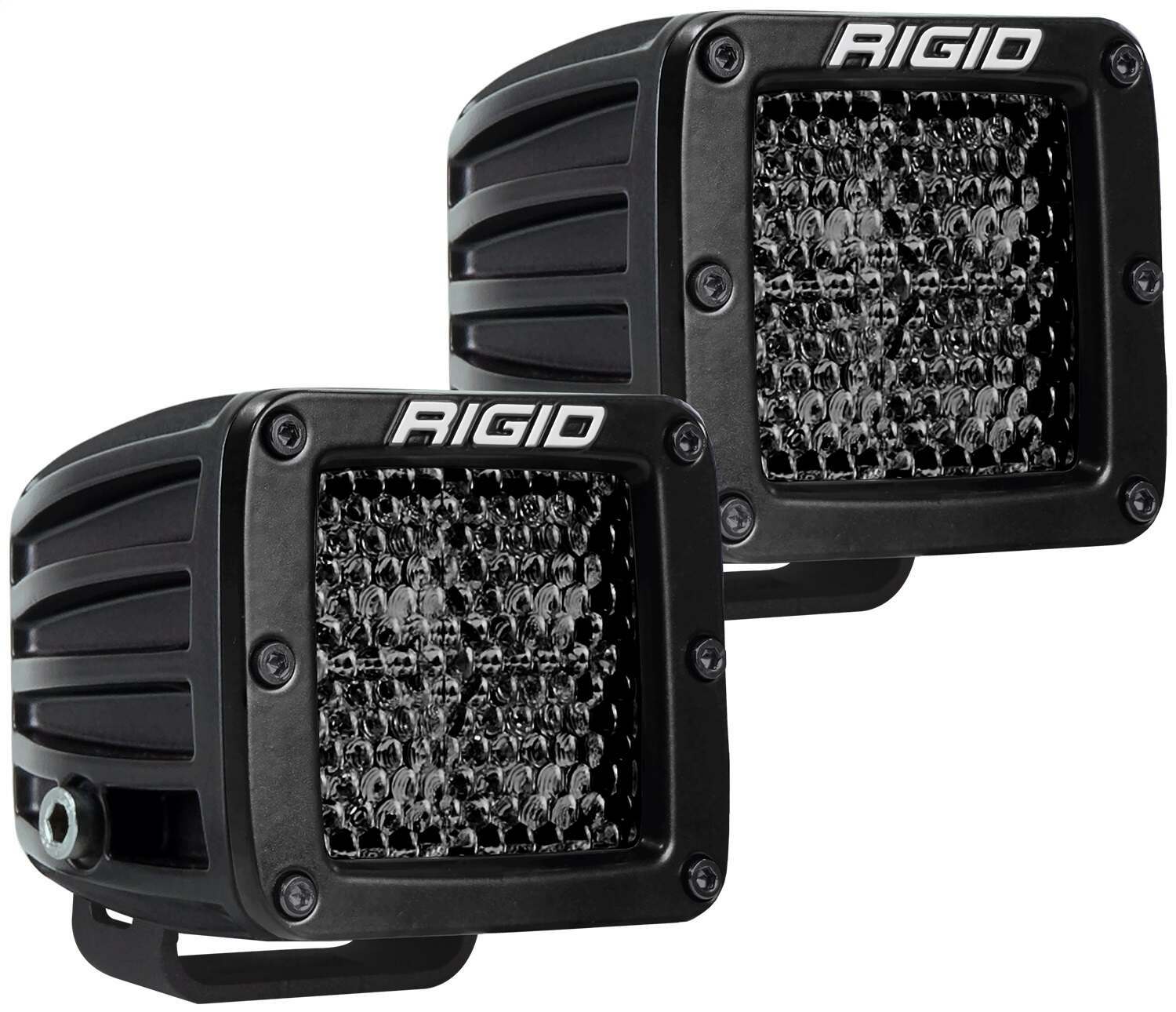 RIGID Industries Rigid D-Series Pro Midnight Edition, Spot Diffused, Surface Mount, Pair - 202513BLK
