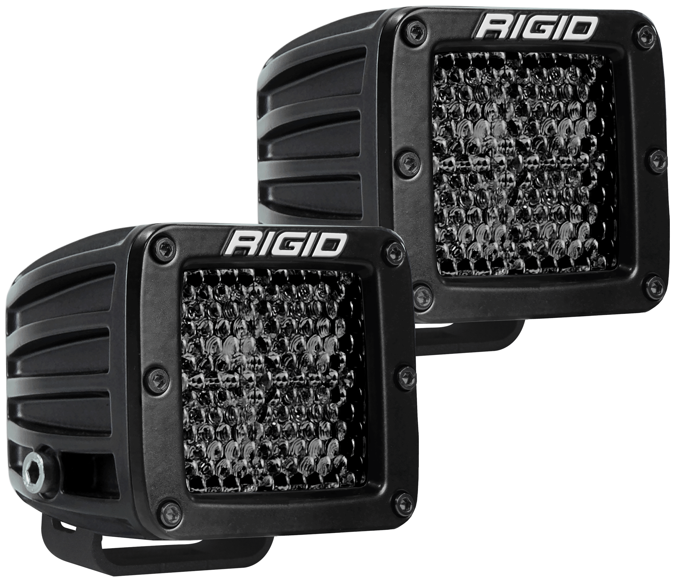 RIGID Industries Rigid D-Series Pro Midnight Edition, Spot Diffused, Surface Mount, Pair - 202513BLK