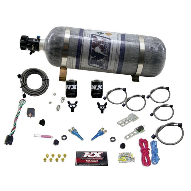 Nitrous Express Dodge Efi Full Race (100-150-200-300Hp) Dual Nozzle With Composite Bottle - 20315-12