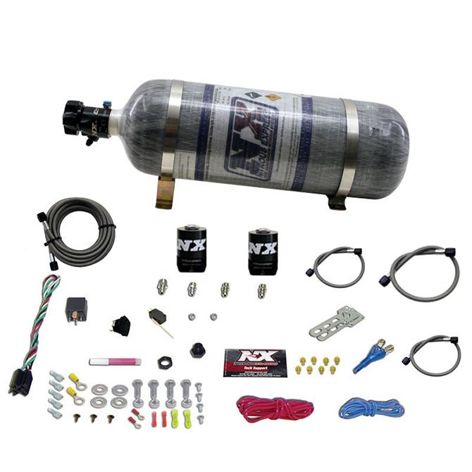 Nitrous Express Dodge Efi Race (100-150-200-250Hp) Single Nozzle With Composite Bottle - 20316-12