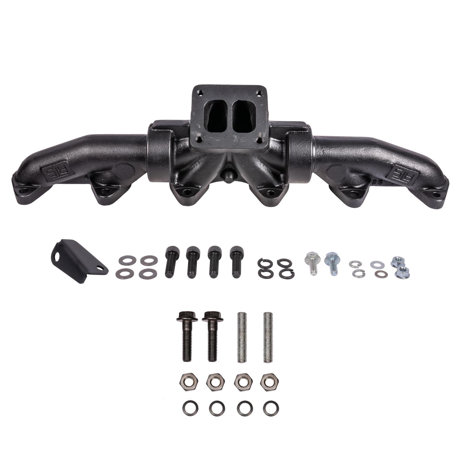 ATS Diesel Pulse Flow Exhaust Manifold Kit Fits 1998.5-2002 5.9L 24V Cummins 3-Pc T4 With Turbo Flange Hardware ATS - 204-911-2218