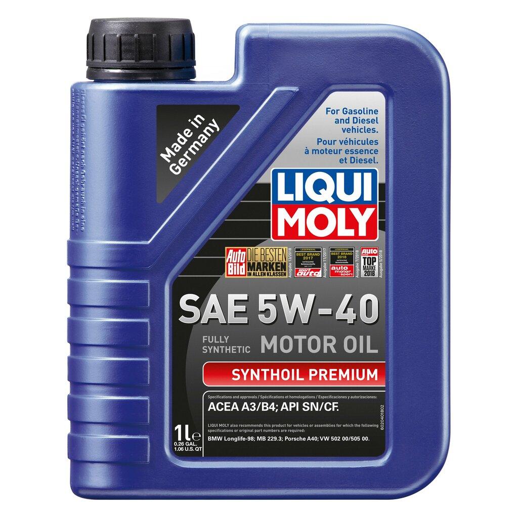 LIQUI MOLY Synthoil Premium SAE 5W-40 - 1 Liter (Case of 12) - 2040