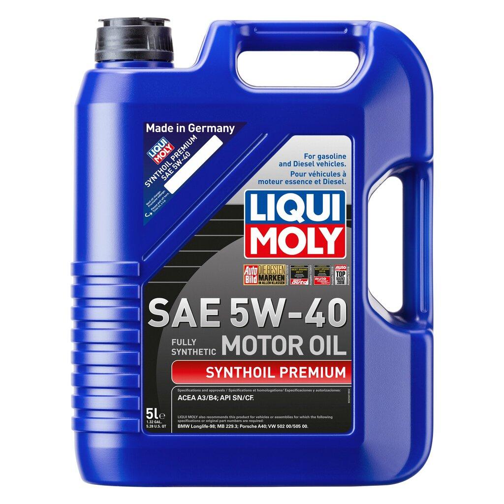 LIQUI MOLY Synthoil Premium SAE 5W-40 - 5 Liter (Case of 4) - 2041