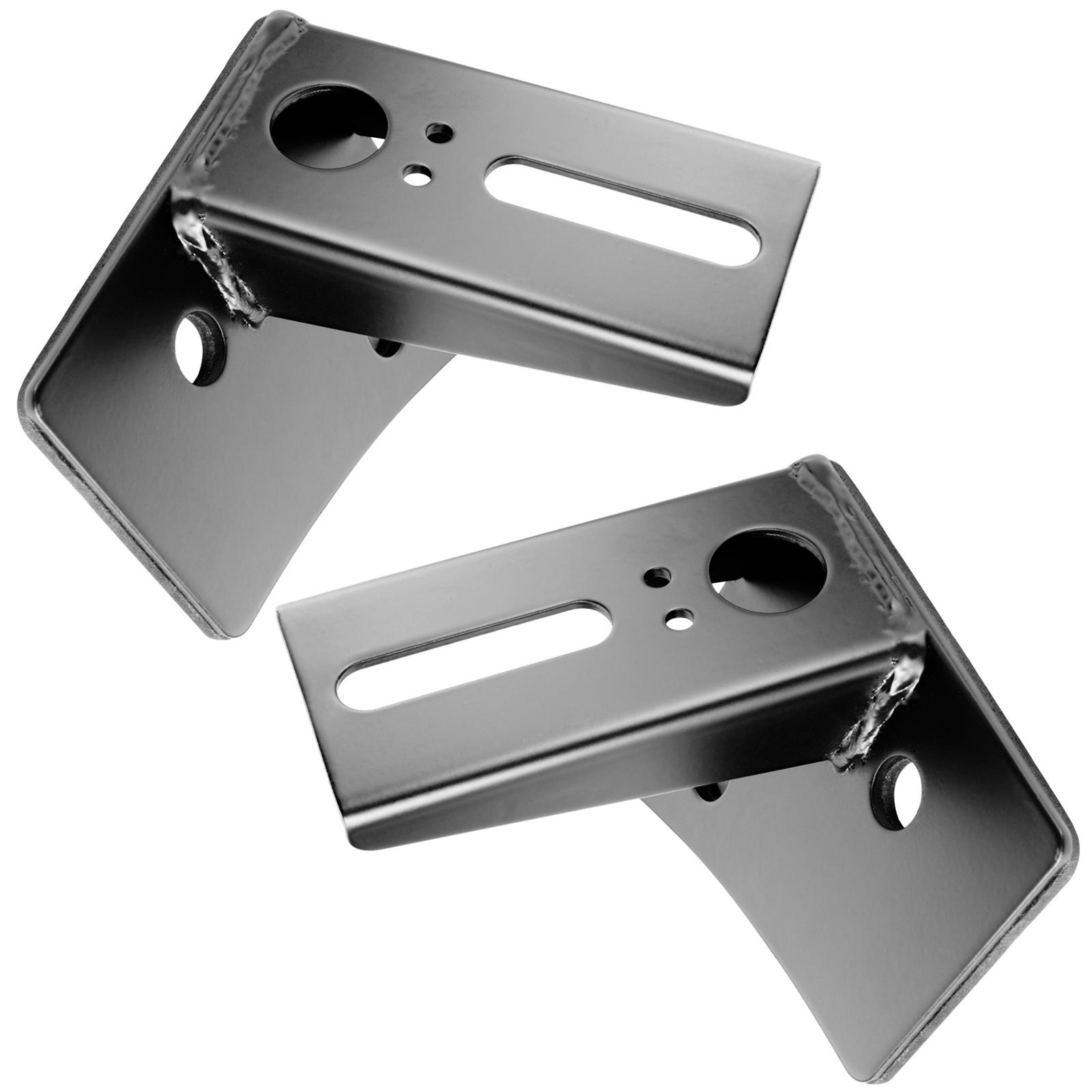 Oracle Lighting Lower Windshield Mount Brackets, Black, Pair (2007-2021 Wrangler) - 2042-504