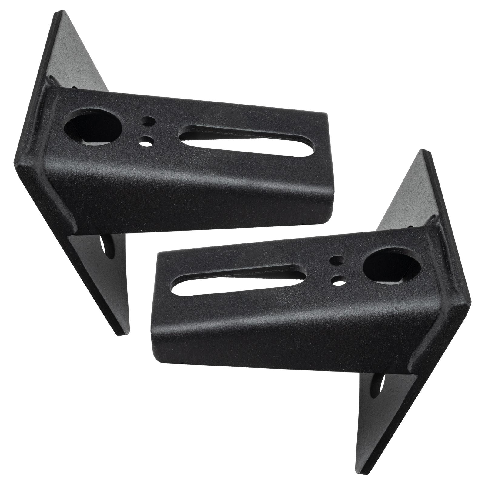 Oracle Lighting Lower Windshield Mount Brackets, Black, Pair (2007-2021 Wrangler) - 2042-504