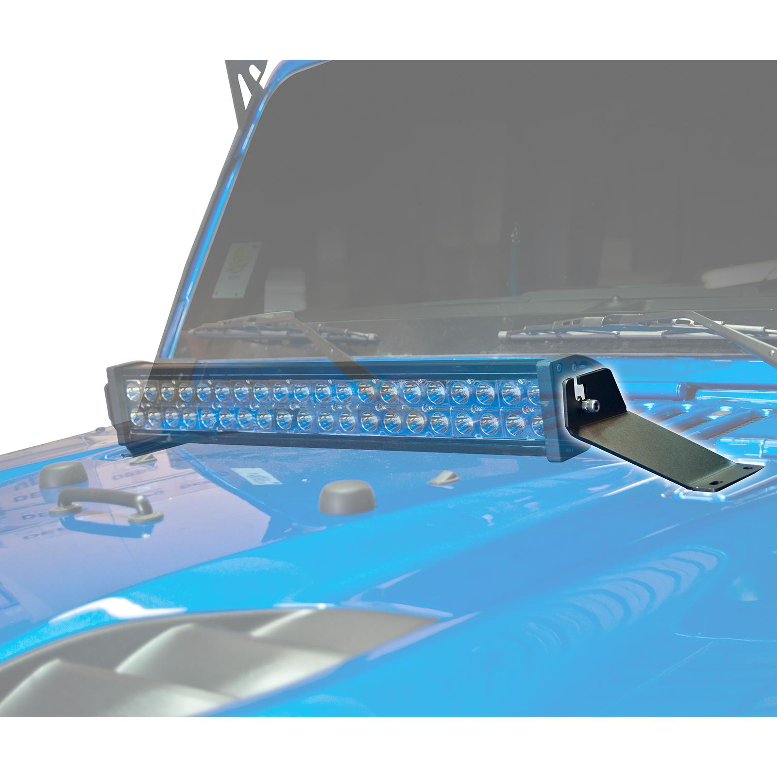 Oracle Lighting Hood Mounting Brackets Sm, Black, Pair (2007-2021 Wrangler) - 2043-504