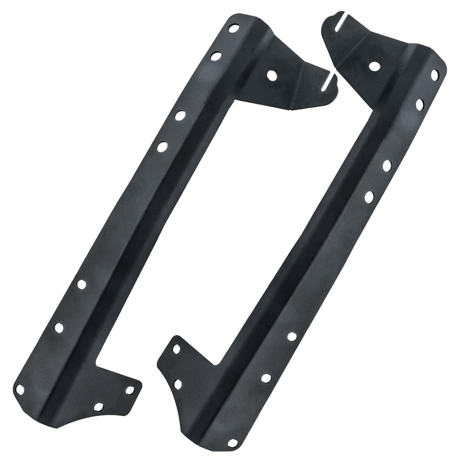 Oracle Lighting Upper Windshield Brackets, Black, Pair (2007-2021 Wrangler) - 2046-504