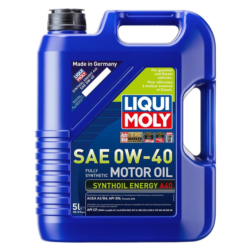 LIQUI MOLY Synthoil Energy A40 SAE 0W-40 - 5 Liter (Case of 4) - 2050