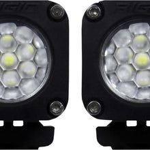 RIGID Industries Rigid Ignite Back-Up Kit, Diffused Lens, Surface Mount, Black Housing, Pair - 20541