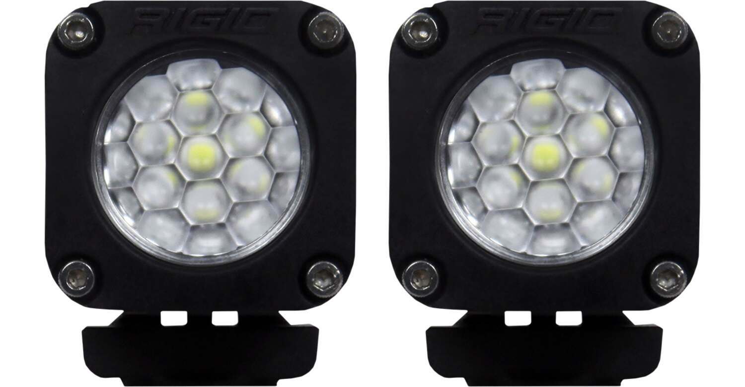 RIGID Industries Rigid Ignite Back-Up Kit, Diffused Lens, Surface Mount, Black Housing, Pair - 20541