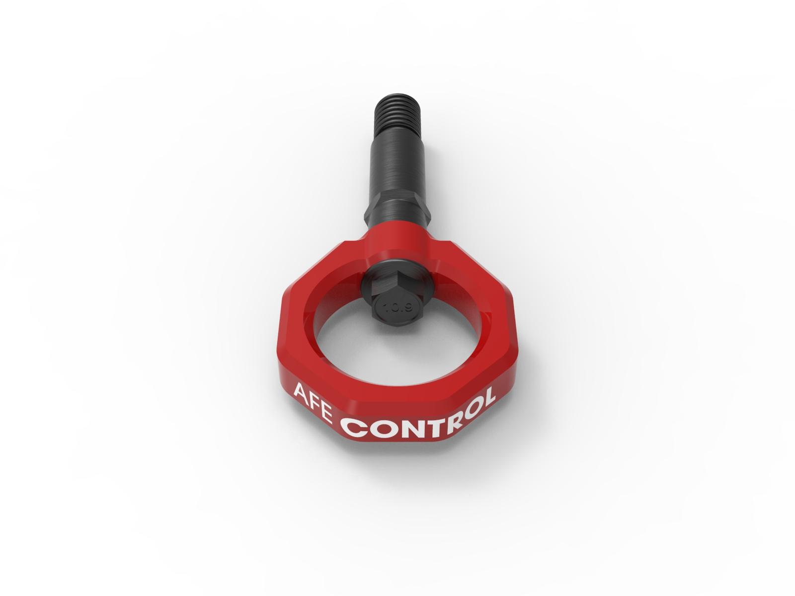 aFe CONTROL Rear Tow Hook Red (2020-2021 GR Supra, GR Supra, GR Supra) - 450-721002-R
