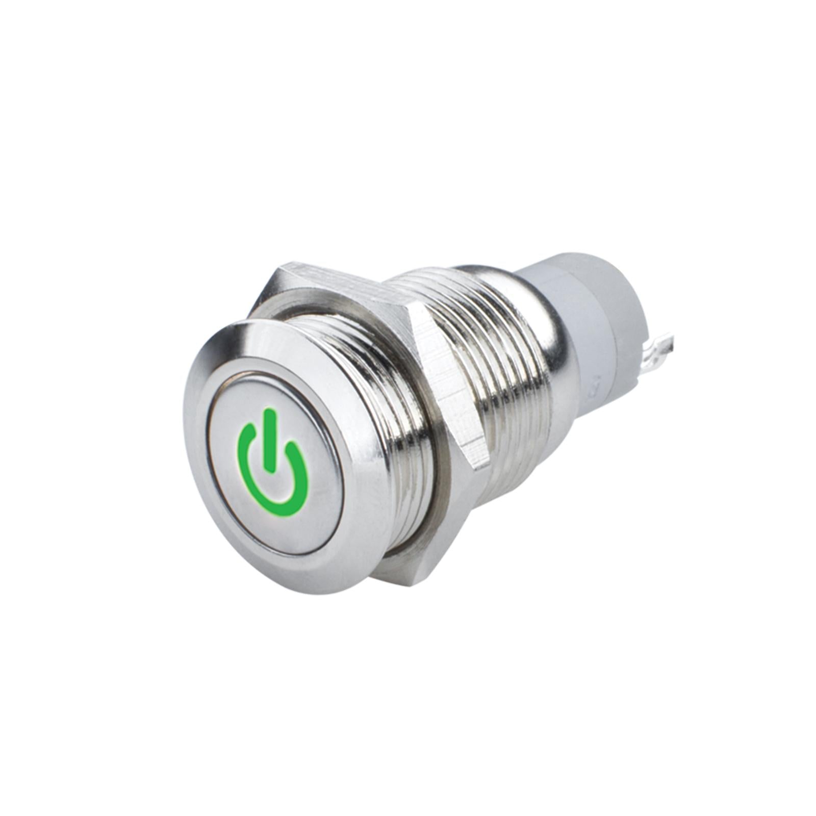 Oracle Lighting Power Symbol On/Off Flush Mount Led Switch, Green - 2057-004
