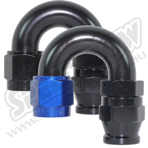 SpeedFlow -6 180› HOSE END - ALLOY - SF-206-06-BLK