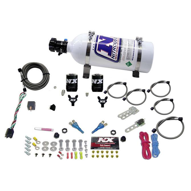 Nitrous Express Dual Nozzle Sport Compact System W/ 5Lb Bottle (35-50-75Hp) - 20616-05