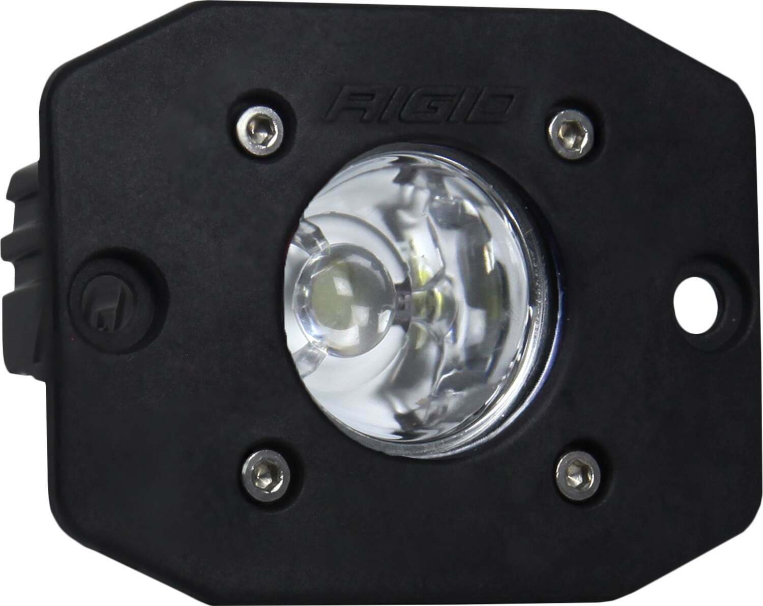 RIGID Industries Rigid Ignite Led Light, Flood Beam Pattern, Flush Mount, Black Housing, Single - 20621