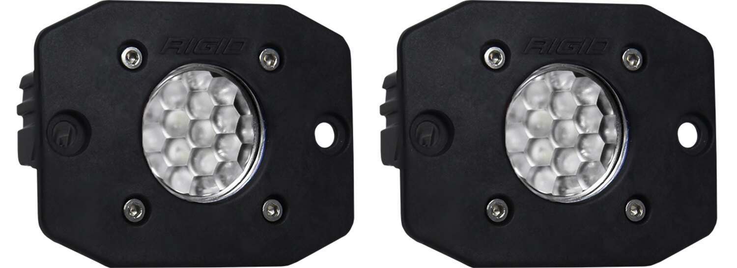 RIGID Industries Rigid Ignite Back-Up Kit, Diffused Lens, Flush Mount, Black Housing, Pair - 20641