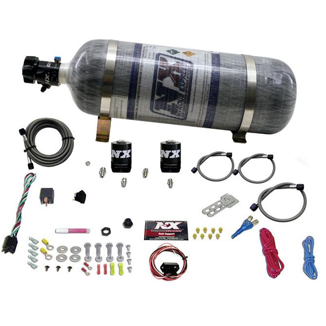 Nitrous Express Universal Drive-By-Wire Single Nozzle System with 12 lb Composite Bottle