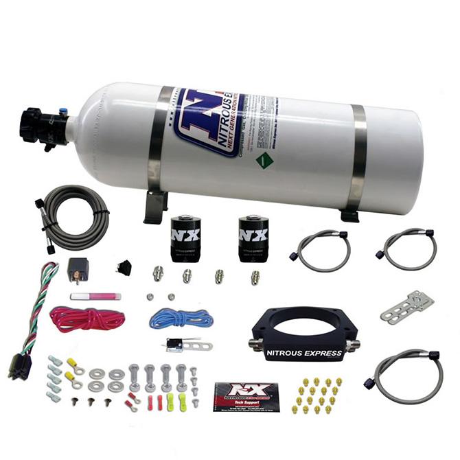Nitrous Express Ls 90Mm Plate System (50-400Hp) W/ 15Lb Bottle - 20934-15