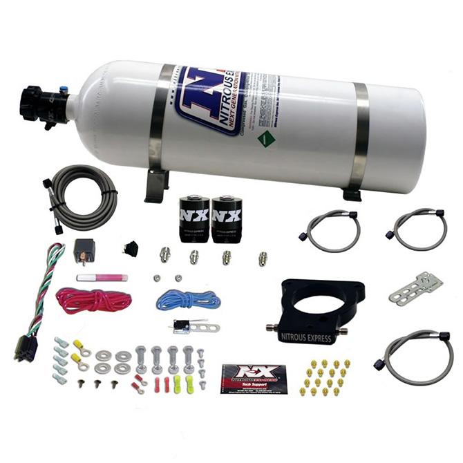 Nitrous Express Ls 78Mm 3-Bolt Plate System (50-350Hp) W/ 15Lb Bottle - 20935-15