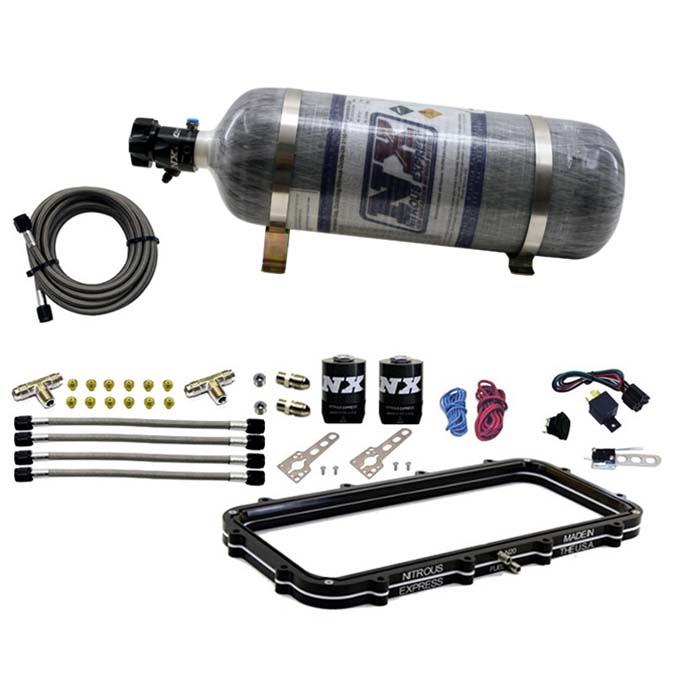Nitrous Express Holley High Ram Plenum Plate System W/ 12Lb Bottle - 20940-12
