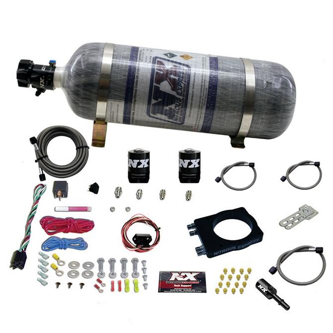 Nitrous Express 90mm Hemi Plate System (50-400Hp) W/ 12Lb Bottle. - 20990-12