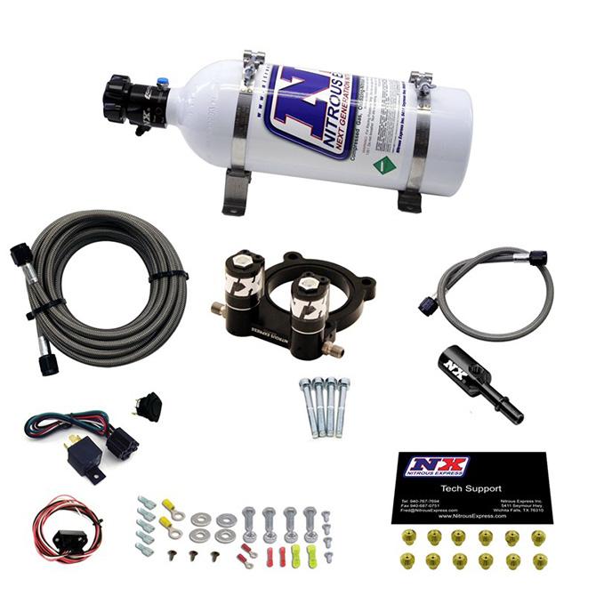 Nitrous Express Ford 4 Cyl Nitrous Plate System-2.3L Ecoboost W/ 5Lb Bottle (2015-2020 Mustang) - 20954-05