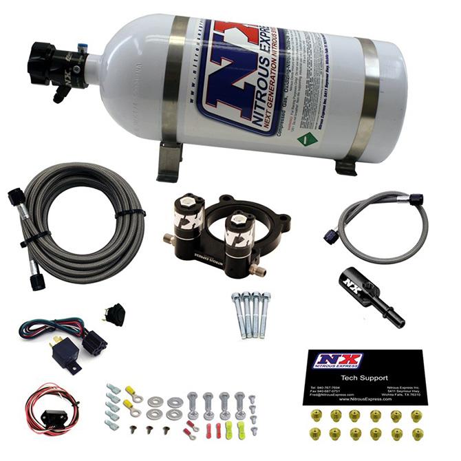 Nitrous Express Ford 4 Cyl Nitrous Plate System-2.3L Ecoboost W/ 10Lb Bottle (2015-2020 Mustang) - 20954-10