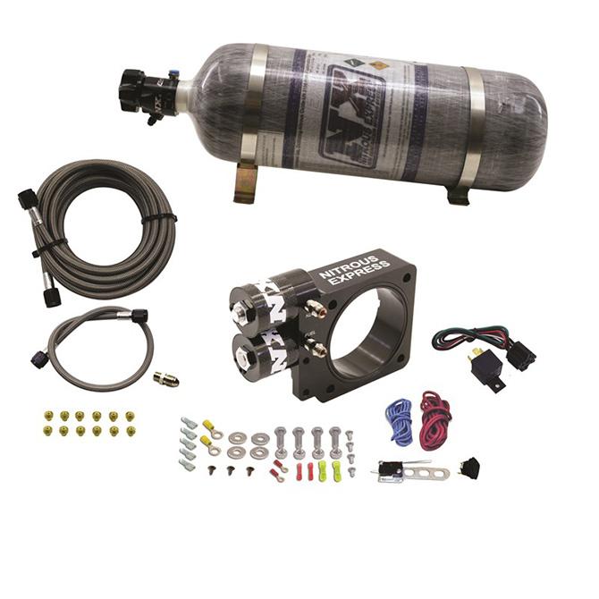 Nitrous Express 5.0L Ford Pushrod Style Engine Nitrous Plate System 12Lb Bottle (1979-1995 Mustang, Capri) - 20955-12