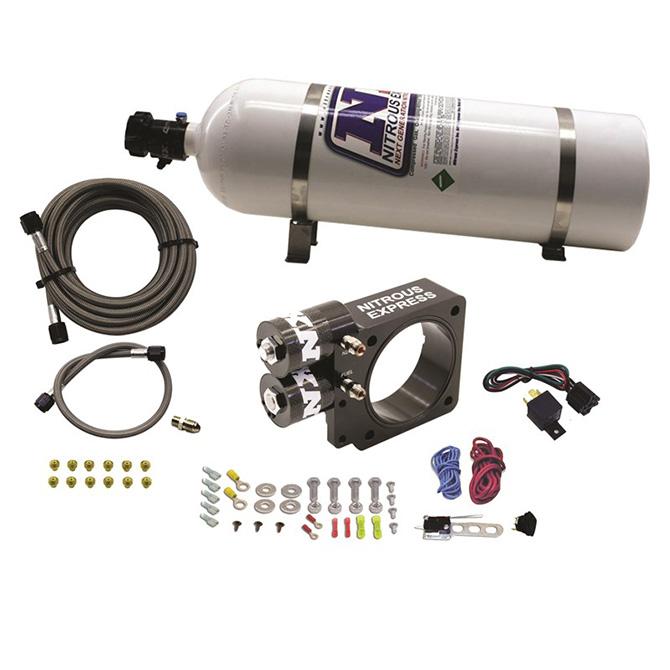 Nitrous Express 5.0L Ford Pushrod Style Engine Nitrous Plate System 15Lb Bottle (1979-1995 Mustang, Capri) - 20955-15