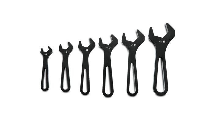 Vibrant Performance An Wrenches, Set Of Six (6) - An-4 To An-16) - Anodized Black - 20989