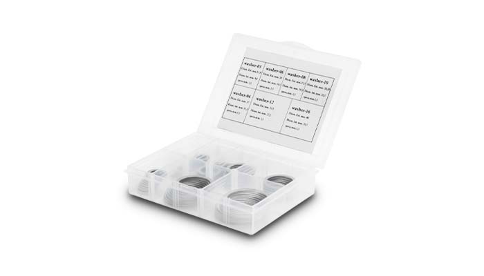 Vibrant Performance Box Set Of Crush Washers, 10 Of Each, Size: -3An To -16An - 20998