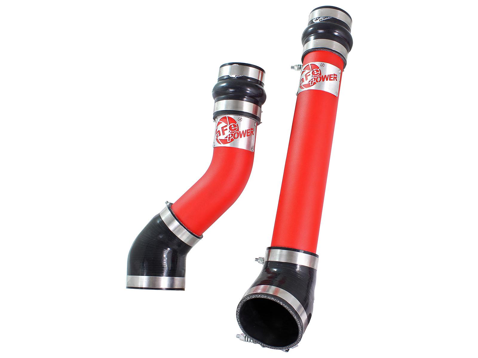 AFE BladeRunner 3 IN Aluminum Hot and Cold Charge Pipe Kit Red (1994-2002 Ram 2500, Ram 3500) - 46-20064-R