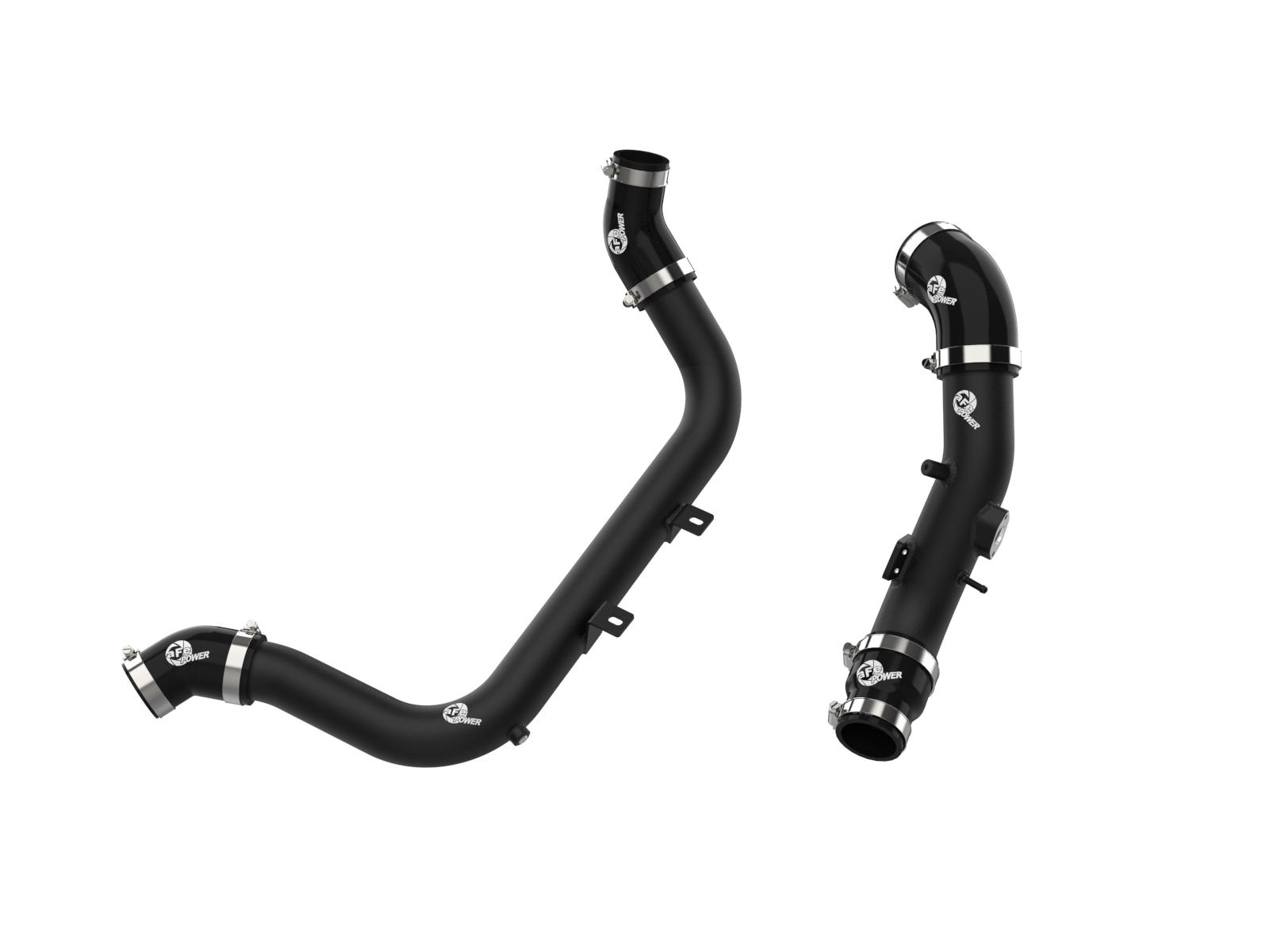 AFE BladeRunner 2-1/4 IN & 2-1/2 IN Aluminum Hot and Cold Charge Pipe Kit Black Hyundai Elantra/Elantra GT/i30 17-20/Veloster 19-21 L4-1.6L (t) - 46-20634-B