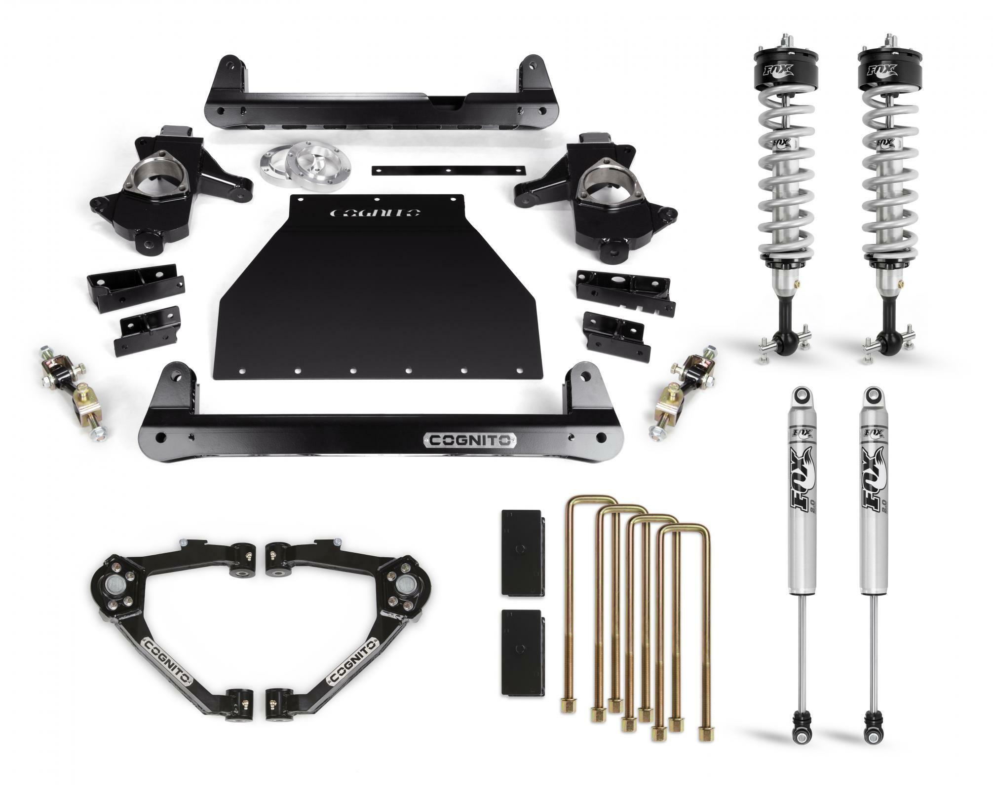 Cognito Motorsports Cognito 4-Inch Performance Lift Kit With Fox PS IFP 2.0 Shocks for 14-18 Silverado/Sierra 1500 2WD/4WD With OEM Stamped Steel/Cast Aluminum Control Arms - 210-P0963