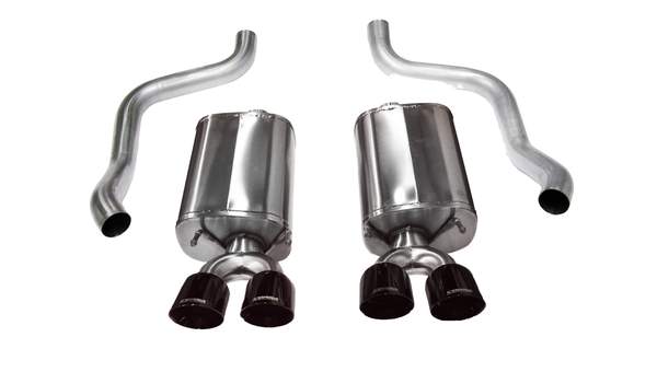 Corsa 21011BLK Corvette 2.5 Inch Axle-Back Dual Rear Exit with Twin 4.5 Inch Black PVD Pro-Series Tips Sport Sound 09-13 Corvette 6.2 Liter Corsa Performance