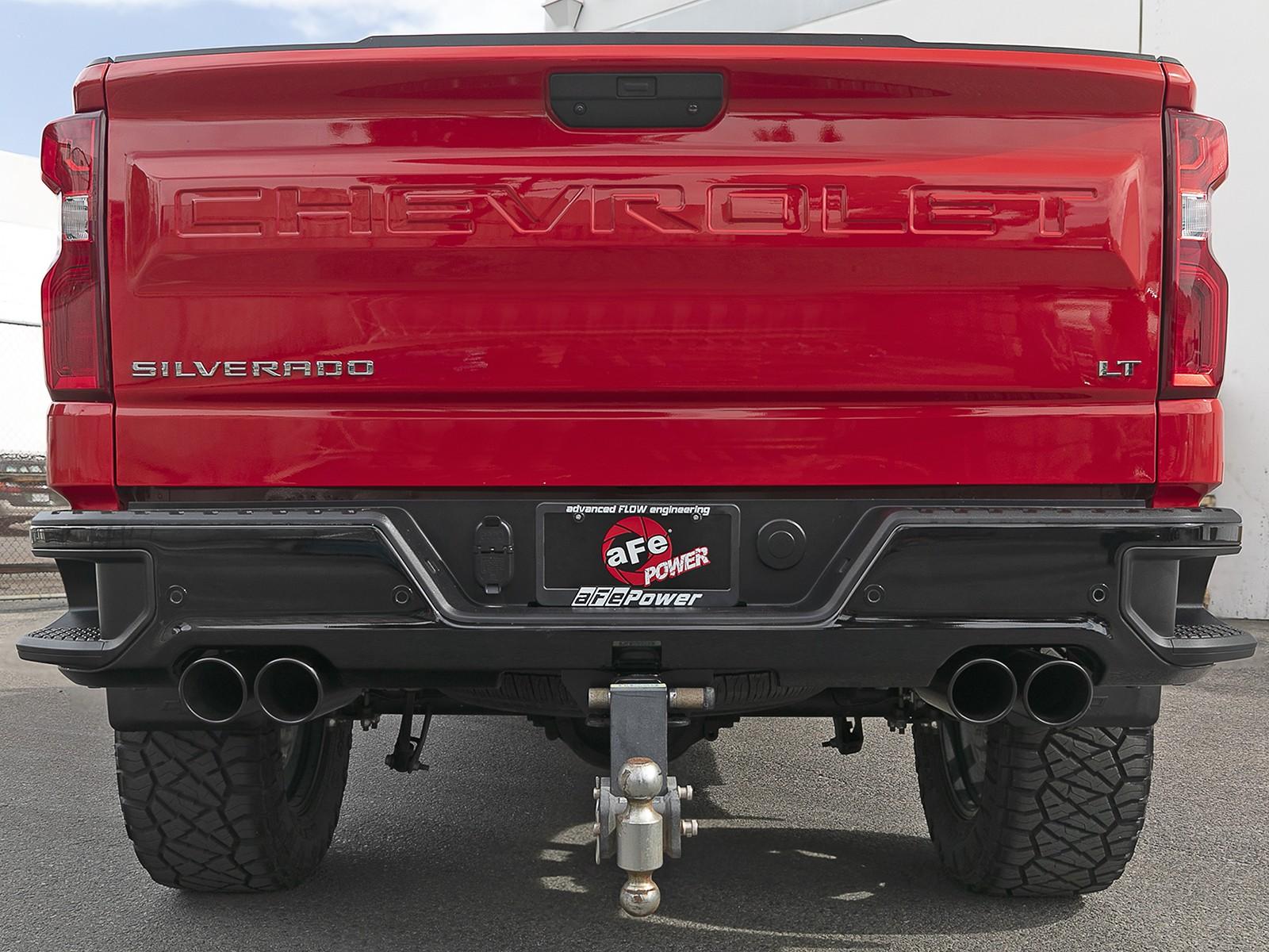 aFe Vulcan Series 3 IN 304 Stainless Steel DPF-Back Exhaust System w/Black Tip (2023-2024 GM Trucks L6-3.0L (td) LZO)- 49-34146-B