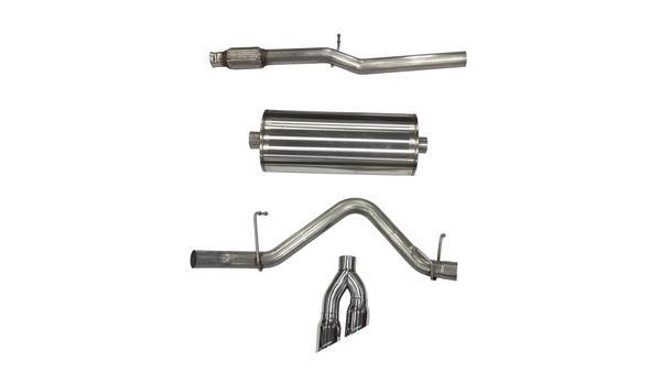 Corsa 21030BLK 3 Inch Dual Rear Exit CatBack Exhaust System 19-Present Silverado/Sierra 5.3 Liter V8 Sport Sound 4 Inch Black Tips Corsa Performance