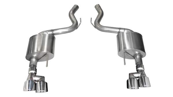 Corsa Performance 21039 3" Sport Axle-Back Exhaust System with 4" Polished Tips (2018-2023 Ford Mustang GT)