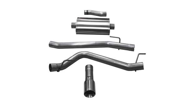 Corsa Jeep Gladiator 3.0 Inch Cat Back Sport For 20-Pres Gladiator 3.6 Liter V6 Single Side Exit with 3 Inch Turn Down Tip - 21061