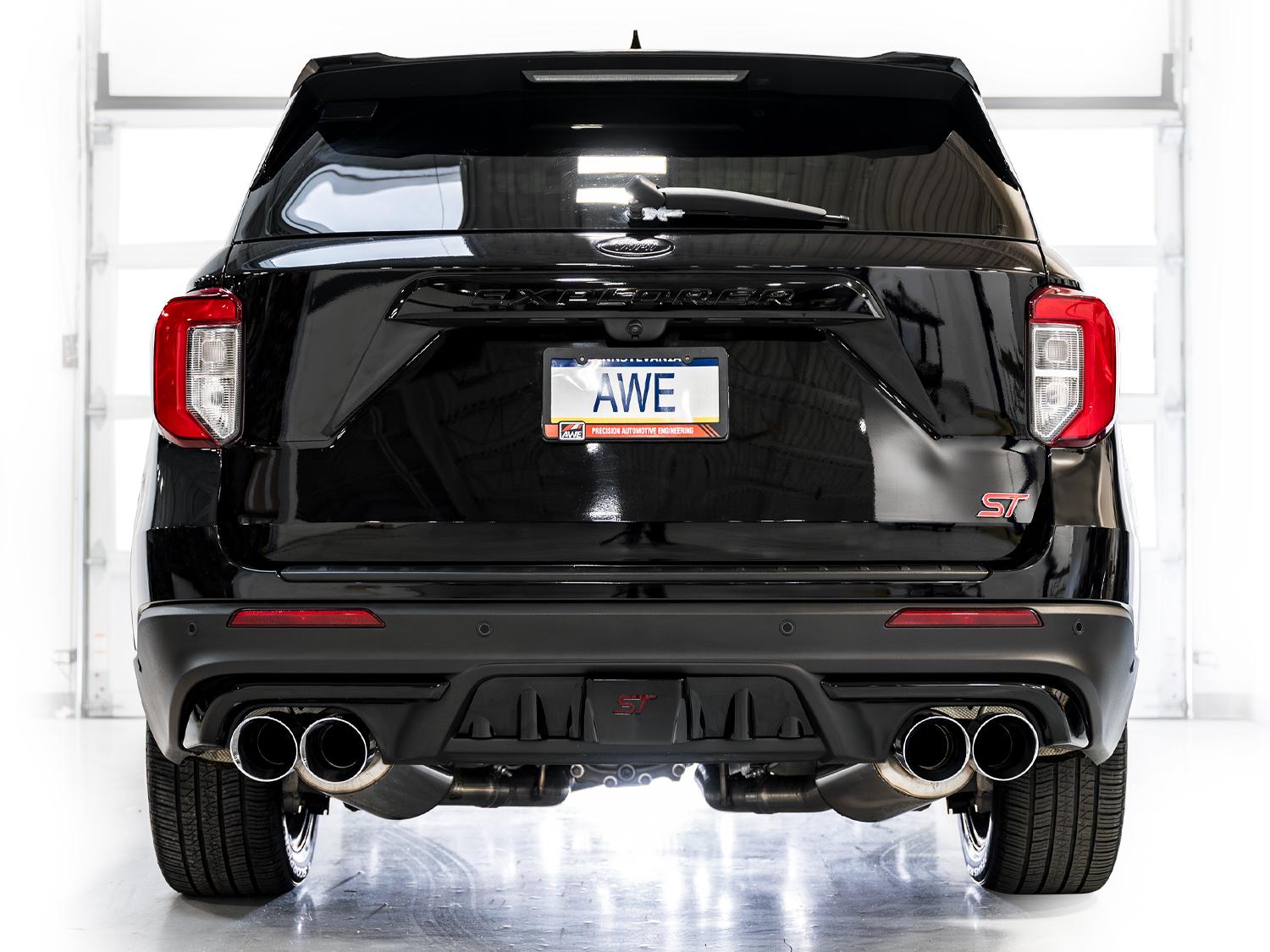 AWE Touring Edition Catback Exhaust - Chrome Silver Tips (2020-2026 Explorer ST) - 3015-42625