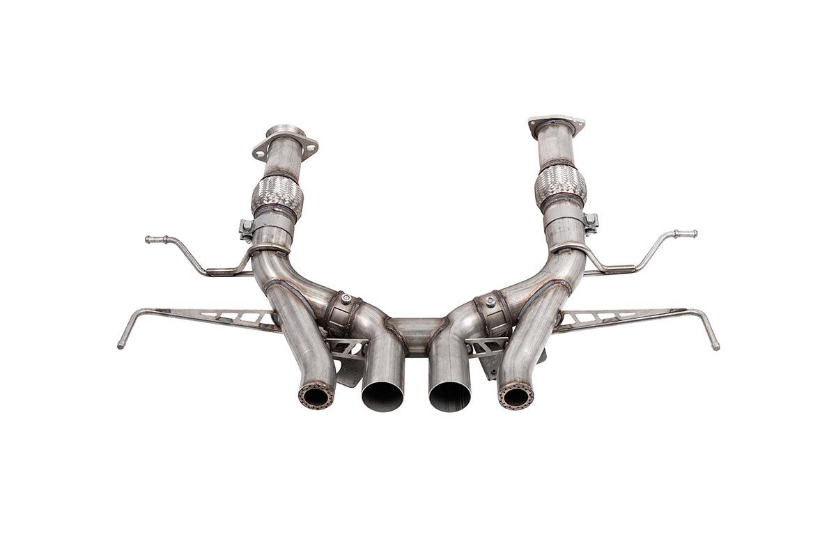 Corsa 3.0" Cat-Back Dual Muffler Delete Exhaust System - No Tips (2023-2024 Corvette C8 Z06) - 21113