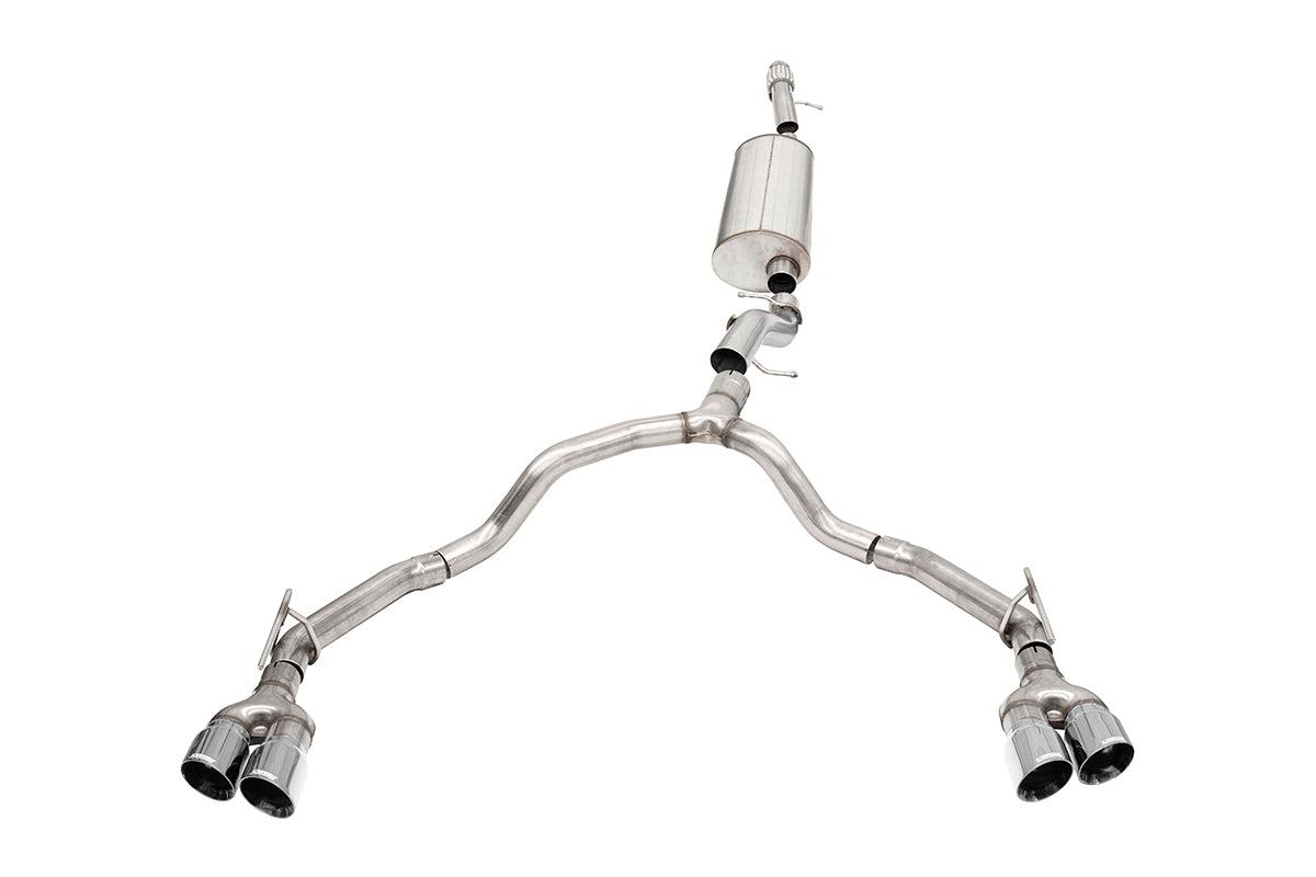 Corsa Performance 21129 3.5" Cat Back DRE Twin 4" Polished Tips (2021-2022 Chevrolet Tahoe, GMC Yukon Denali 6.2L)