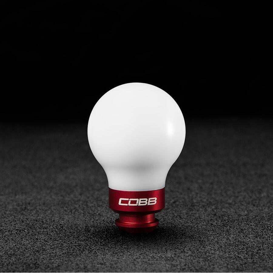Cobb Subaru 5-Speed COBB Knob - White w/ Race Red - 211350-W-RD