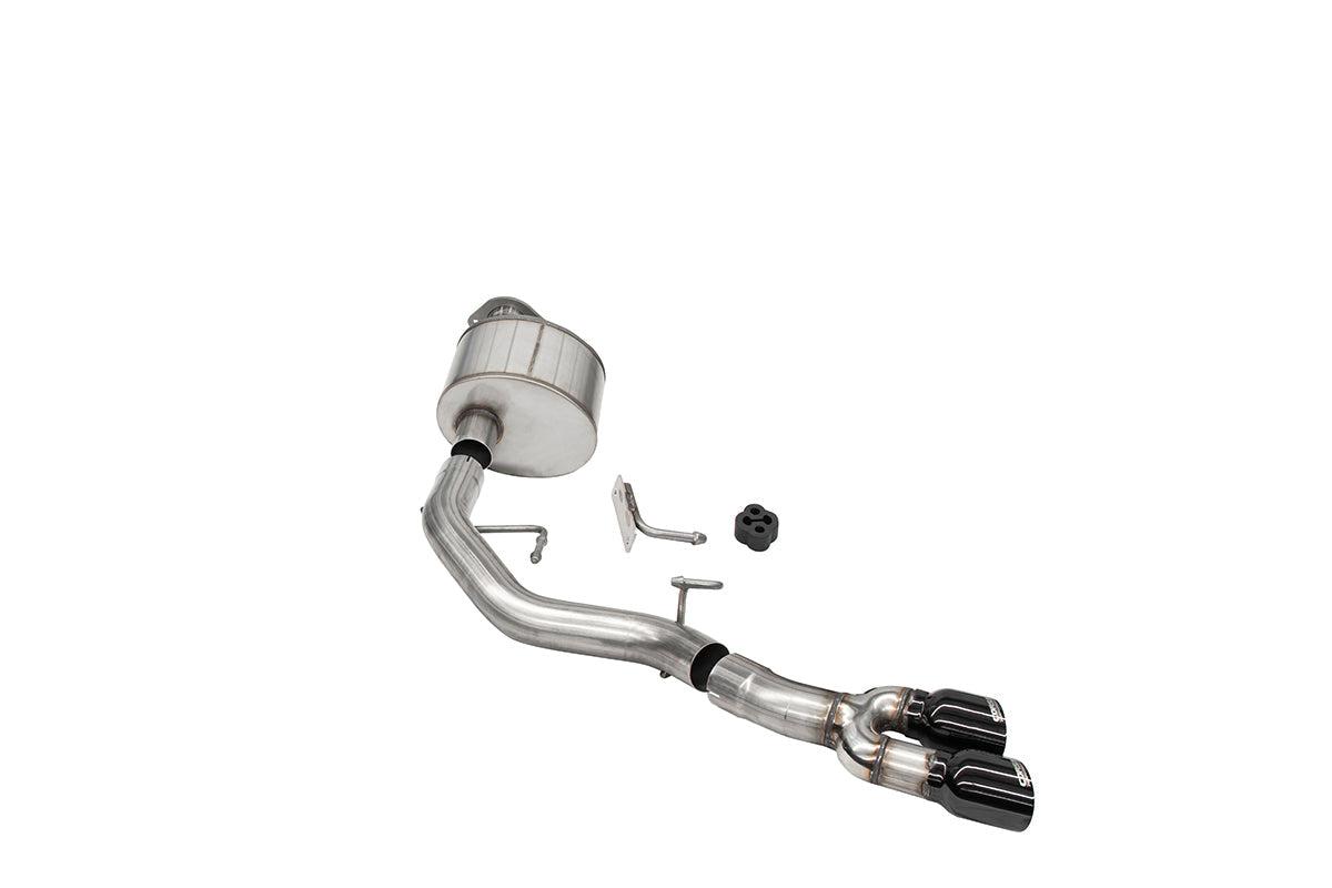 Corsa Performance Xtreme 3" Pre-Tire Exit Cat Back System with Black Tips (2021-2025 F150 5.0L 122" Wheelbase) - 21141BLK