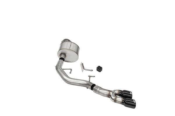 Corsa Performance Xtreme 3" Pre-Tire Exit Cat Back System with Black Tips (2021-2025 F150 5.0L 122" Wheelbase) - 21141BLK