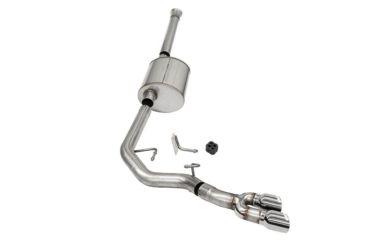 Corsa Performance Sport 3" Pre-Tire Exit Cat Back System with Polished Tips (2021-2025 F150 5.0L 157" Wheelbase) - 21159